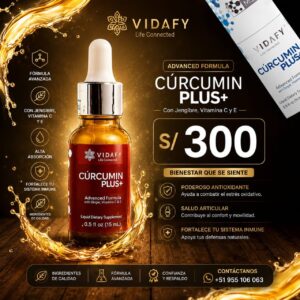 CÚRCUMIN PLUS+ de VIDAFY – precio S/ 300